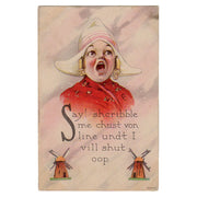 Vintage Dutch Girl Postcard 1910s Greeting Number 6504 - Avid Vintage