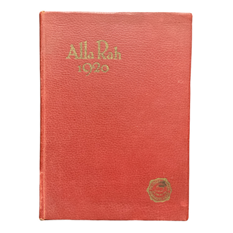 Alla Rah Vintage 1920 Emporia Kansas College Yearbook History
