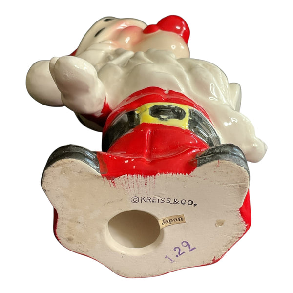 Vintage Kreiss Santa Claus Ceramic Christmas Figurine Japan