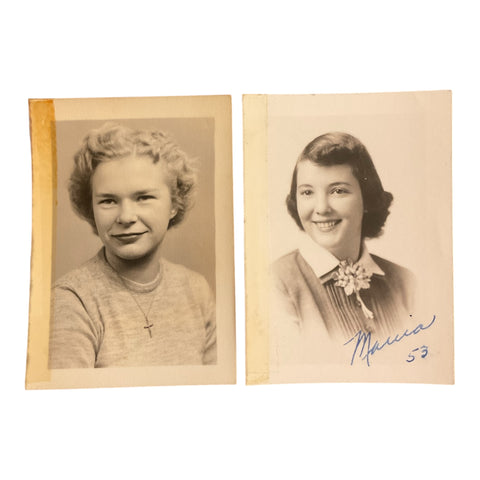 Vintage 1950s High School Senior Class Photos Pretty Young Women
