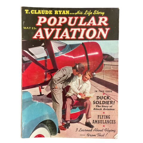 Popular Aviation Magazine May 1939 T Claude Ryan Life Story