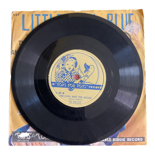 Little Boy Blue Vintage 1950s Vintage Tops for Tots Childrens Record 78 RPM