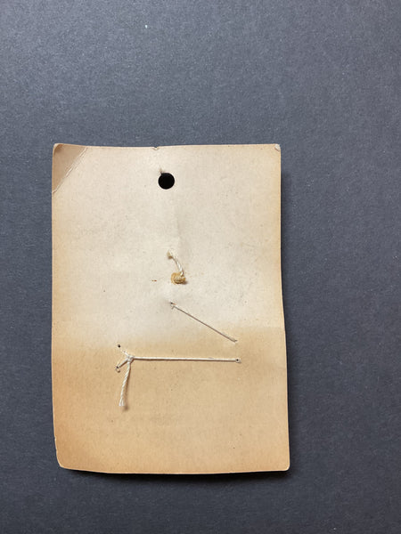 Vintage Le Chic Metal Gold Tone Buttons 3 on Original Card