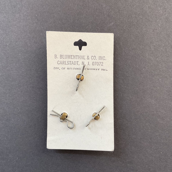 Vintage Le Chic 1353 Gold Tone Eagle 3/4 Buttons 3 on Card