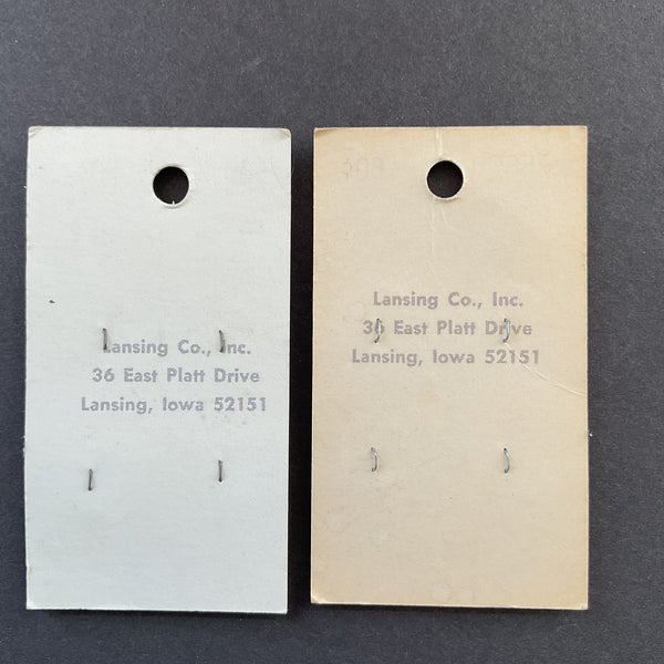 8 Vintage La Petite 7565 Silver Buttons 5/8 on Card