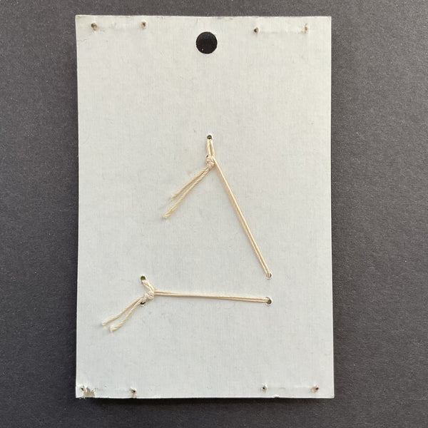 Vintage Le Chic Gold Two Hole Buttons on Card