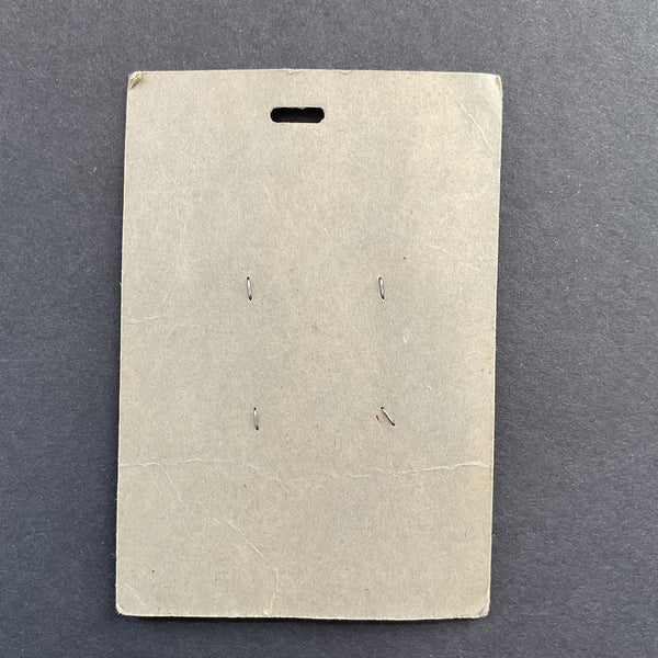 Vintage Buttons 2 Hole Green 7/8 Ultra Kraft 4 on Card