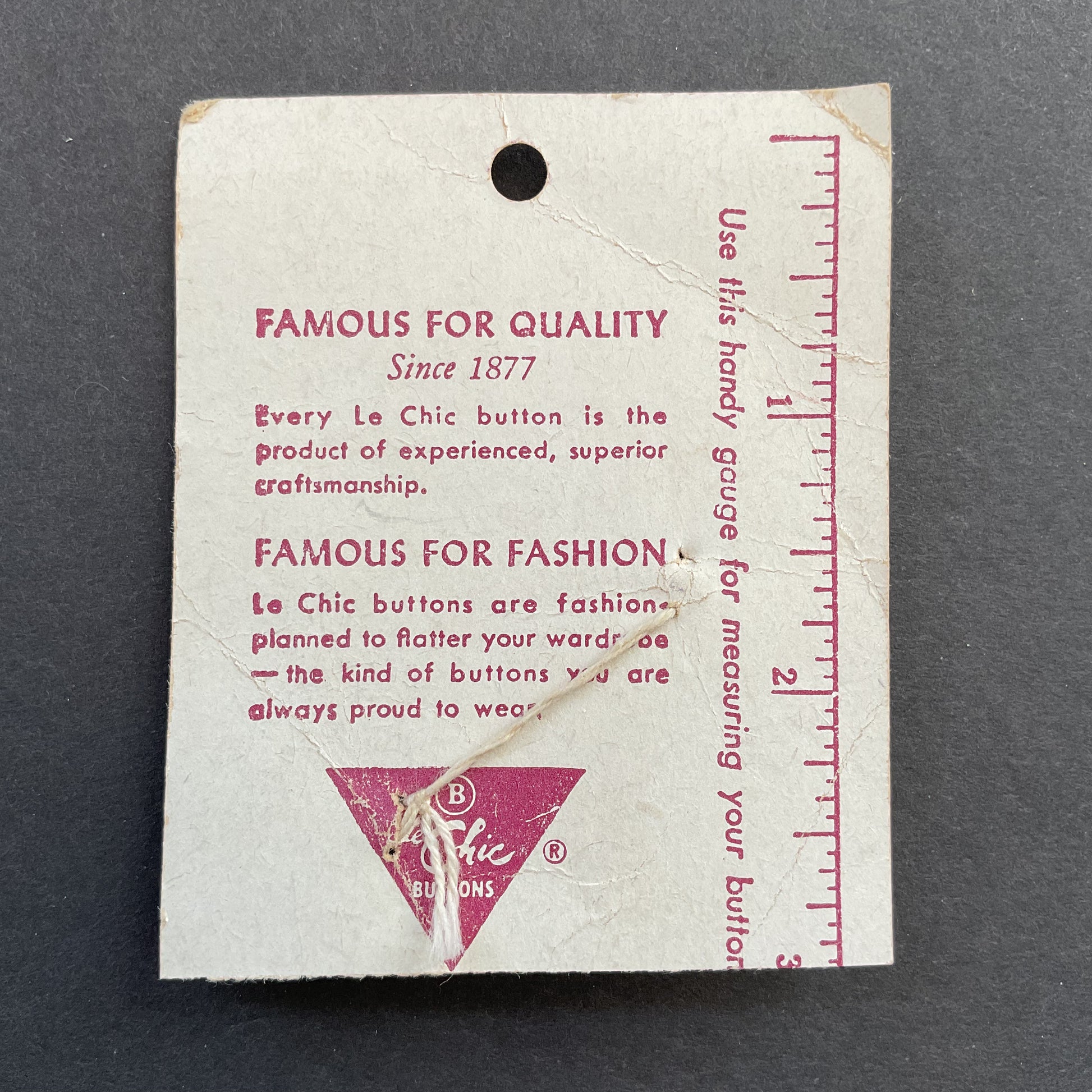 Vintage Le Chic Black Rhinestone Shank Buttons 2 on Card - Avid Vintage