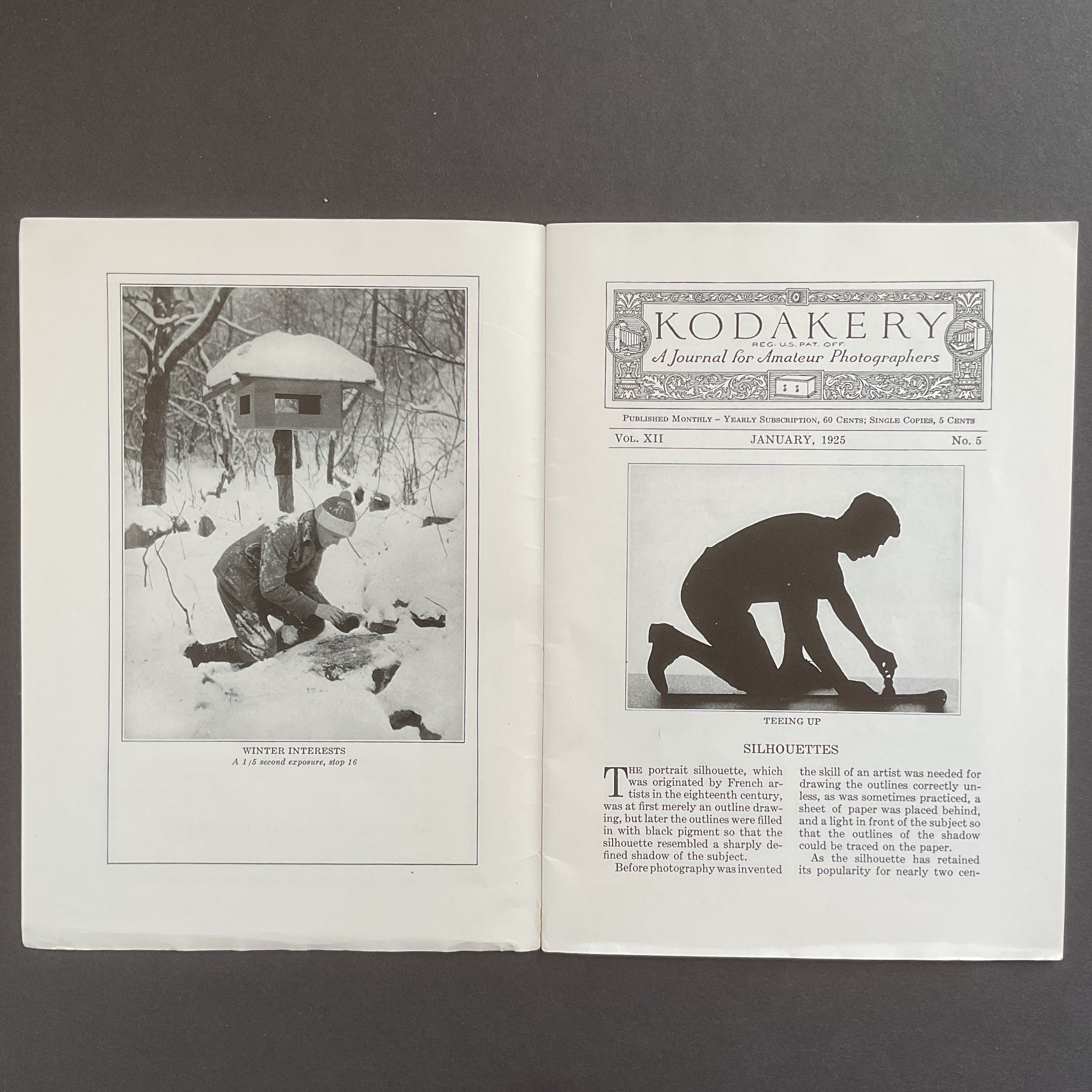 Vintage Kodak Photography Magazine January 1925 The Kodakery