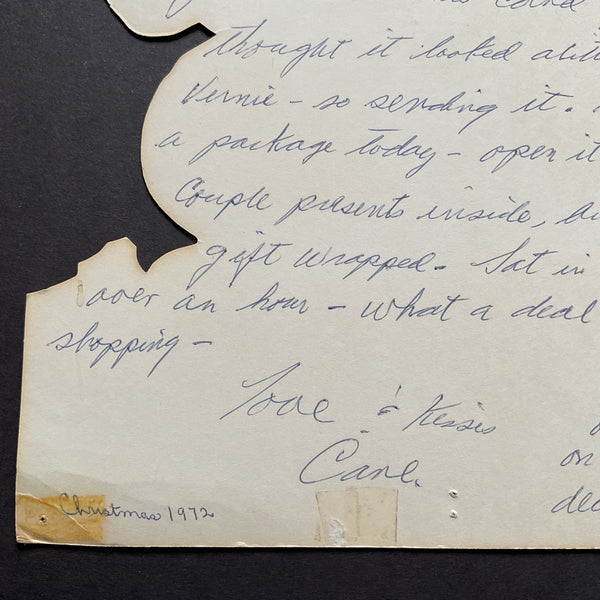 Vintage 1970s Die Cut Flocked Santa Paper Christmas Decoration