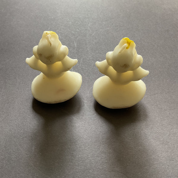 Vintage Christmas Angel Candles Set Holiday Decoration