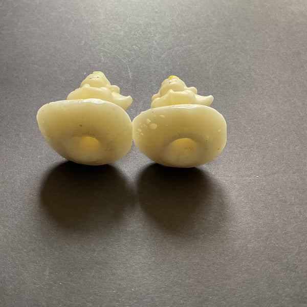 Vintage Christmas Angel Candles Set Holiday Decoration