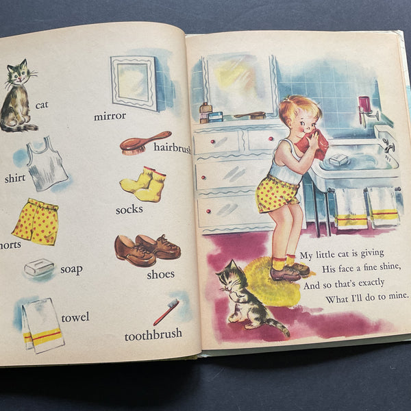 My Happy Day Word Book 1951 Rand McNally Elf Children’s