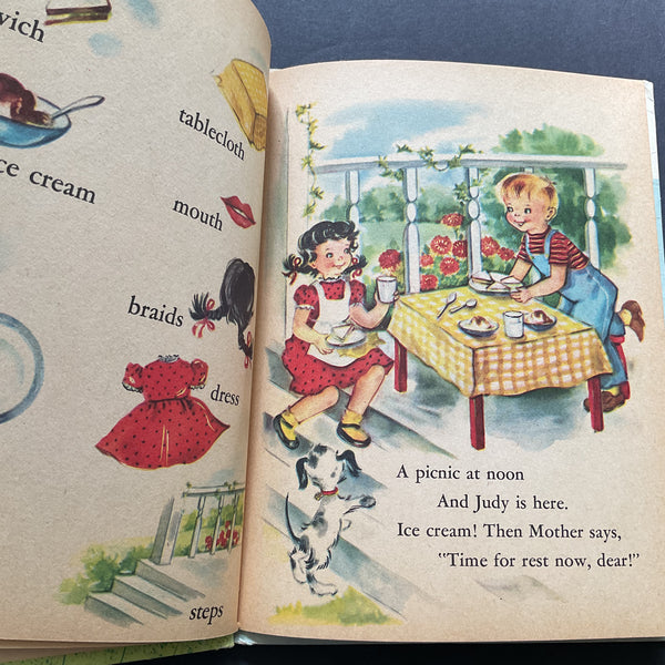 My Happy Day Word Book 1951 Rand McNally Elf Children’s