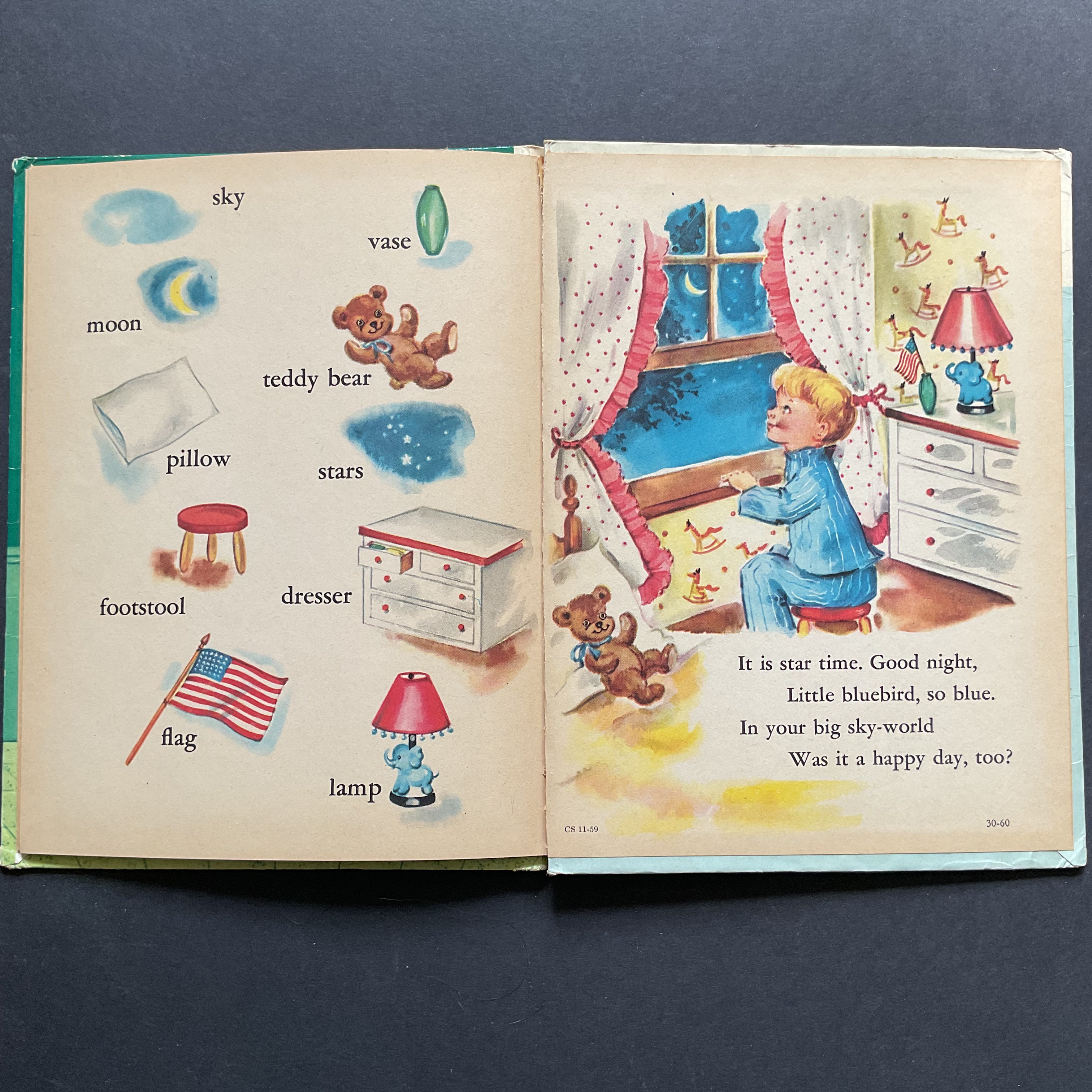 My Happy Day Word Book 1951 Rand McNally Elf Children’s