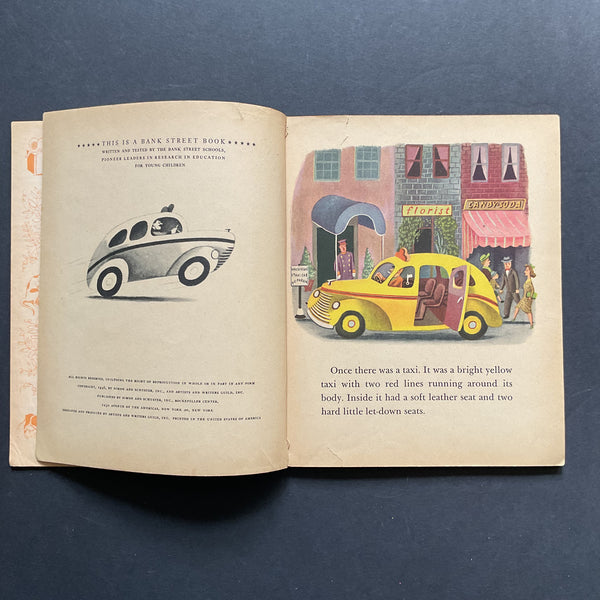 1946 Vintage Little Golden Book 25 The Taxi That Hurried