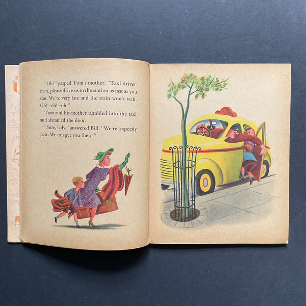 1946 Vintage Little Golden Book 25 The Taxi That Hurried