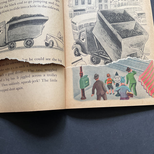 1946 Vintage Little Golden Book 25 The Taxi That Hurried