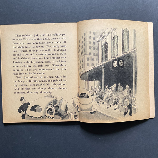1946 Vintage Little Golden Book 25 The Taxi That Hurried