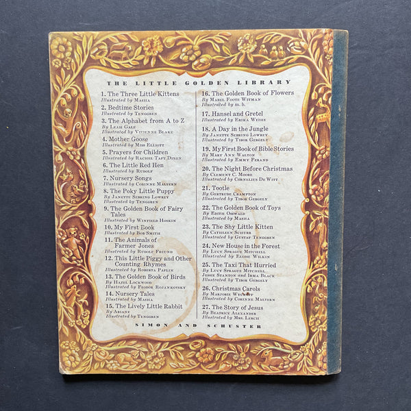 1946 Vintage Little Golden Book 25 The Taxi That Hurried