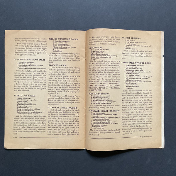 Vintage 1936 Cookbook Philadelphia Inquirer Anna B Scott