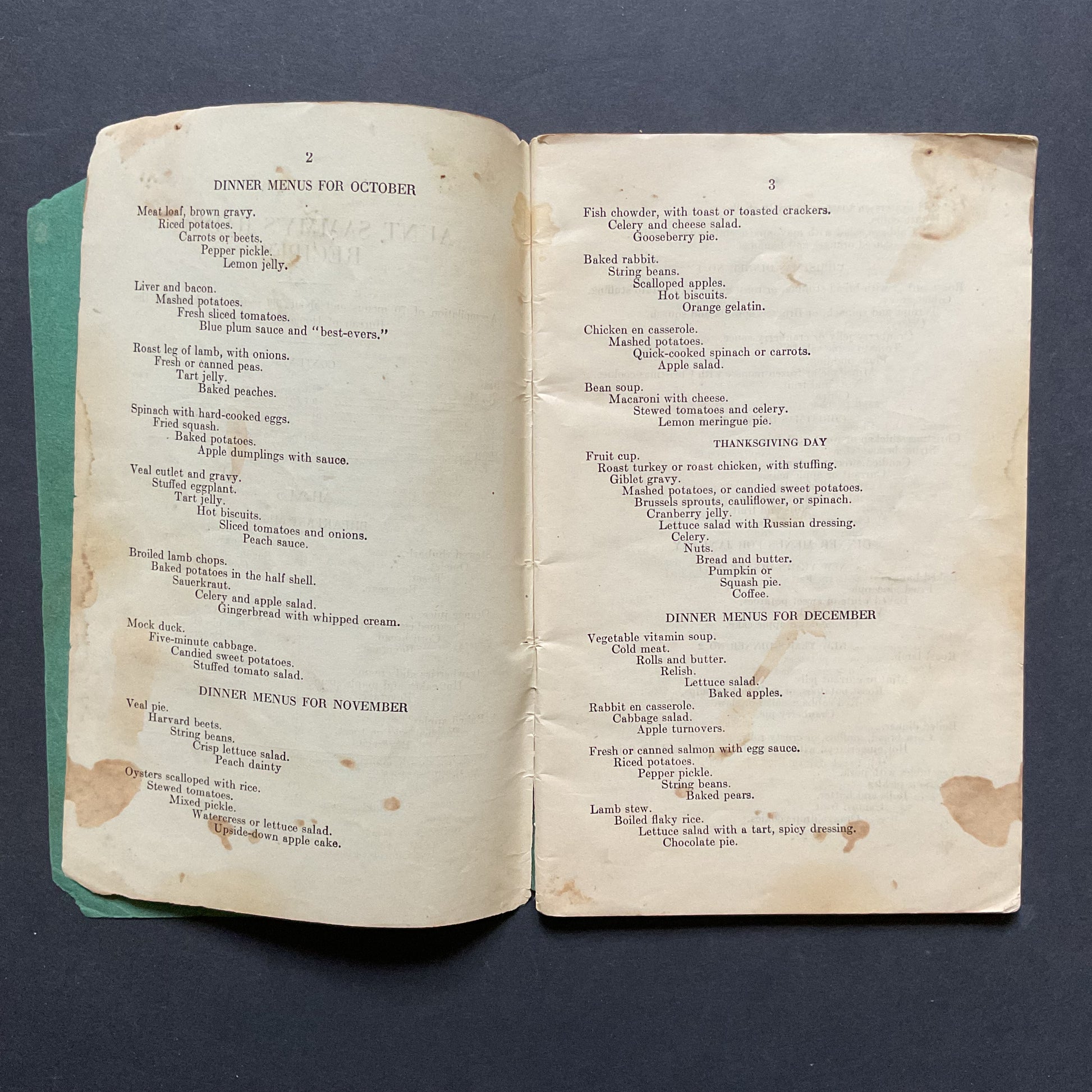 Aunt Sammy’s Radio Recipes 1927 Cookbook Recipe Book - Avid Vintage