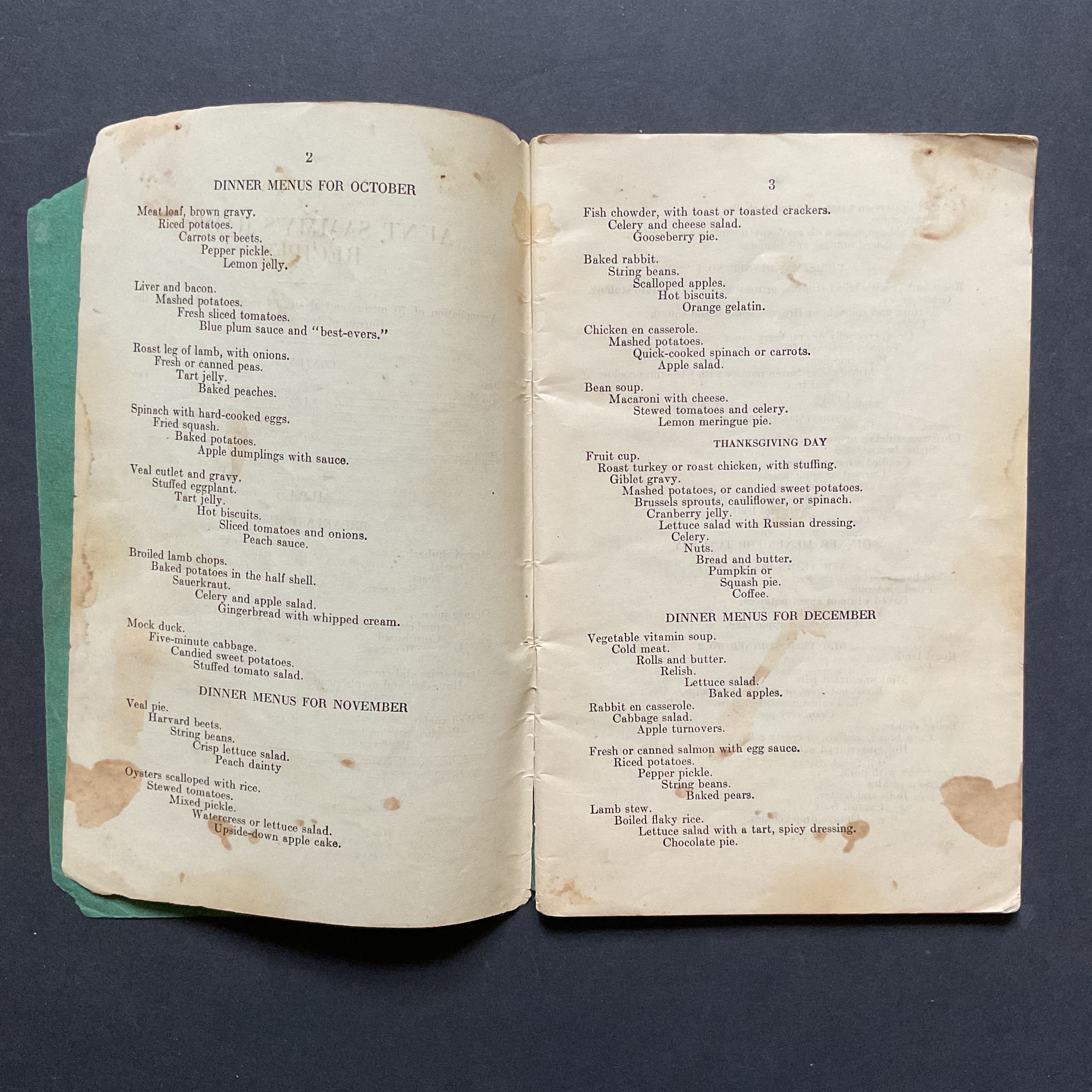 Aunt Sammy’s Radio Recipes 1927 Cookbook Recipe Book - Avid Vintage