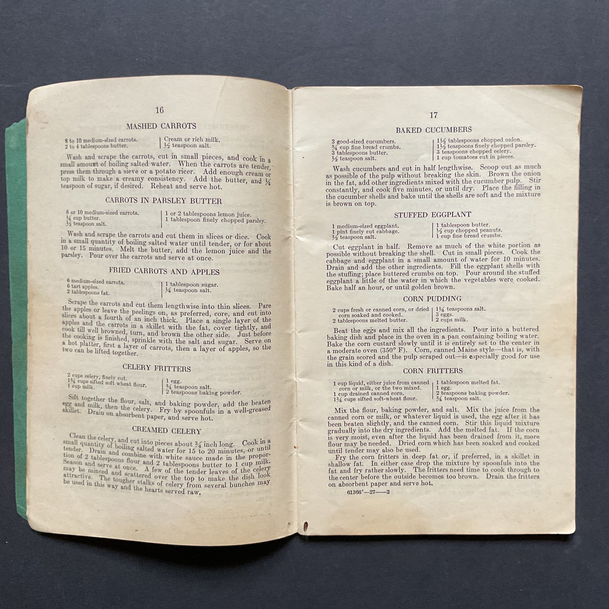 Aunt Sammy’s Radio Recipes 1927 Cookbook Recipe Book - Avid Vintage