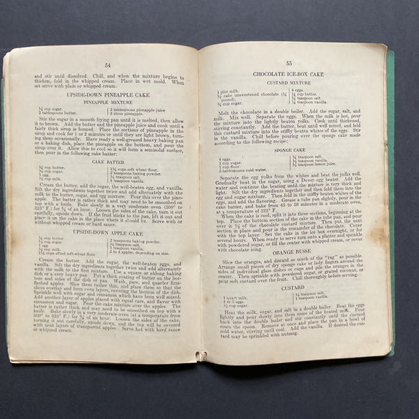 Aunt Sammy’s Radio Recipes 1927 Cookbook Recipe Book