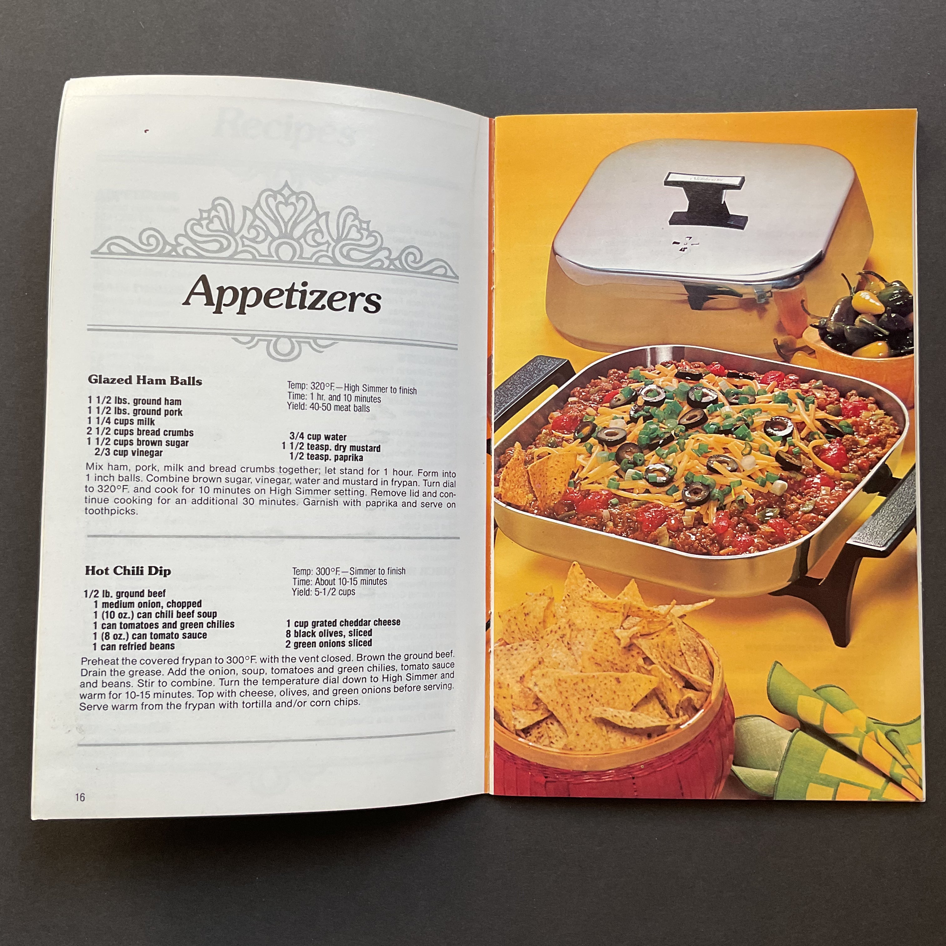 Vintage 1978 Cookbook Sunbeam Frypan Recipes and Instructions Book