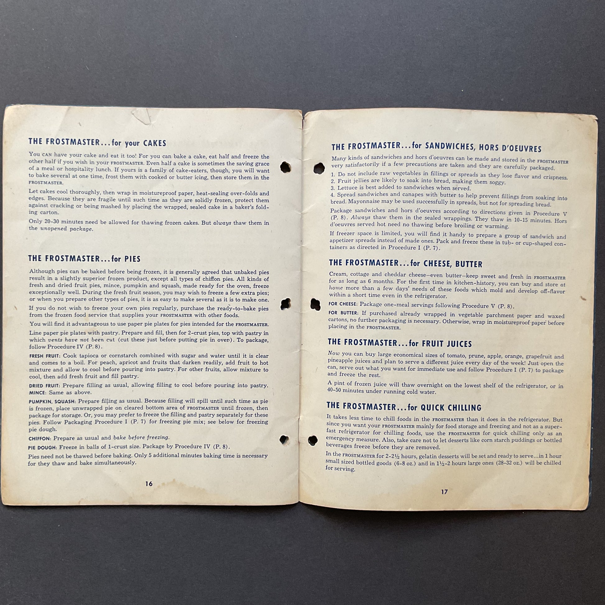 Vintage Crosley Frostmaster Deep Freeze 1947 Instruction Book - Avid Vintage