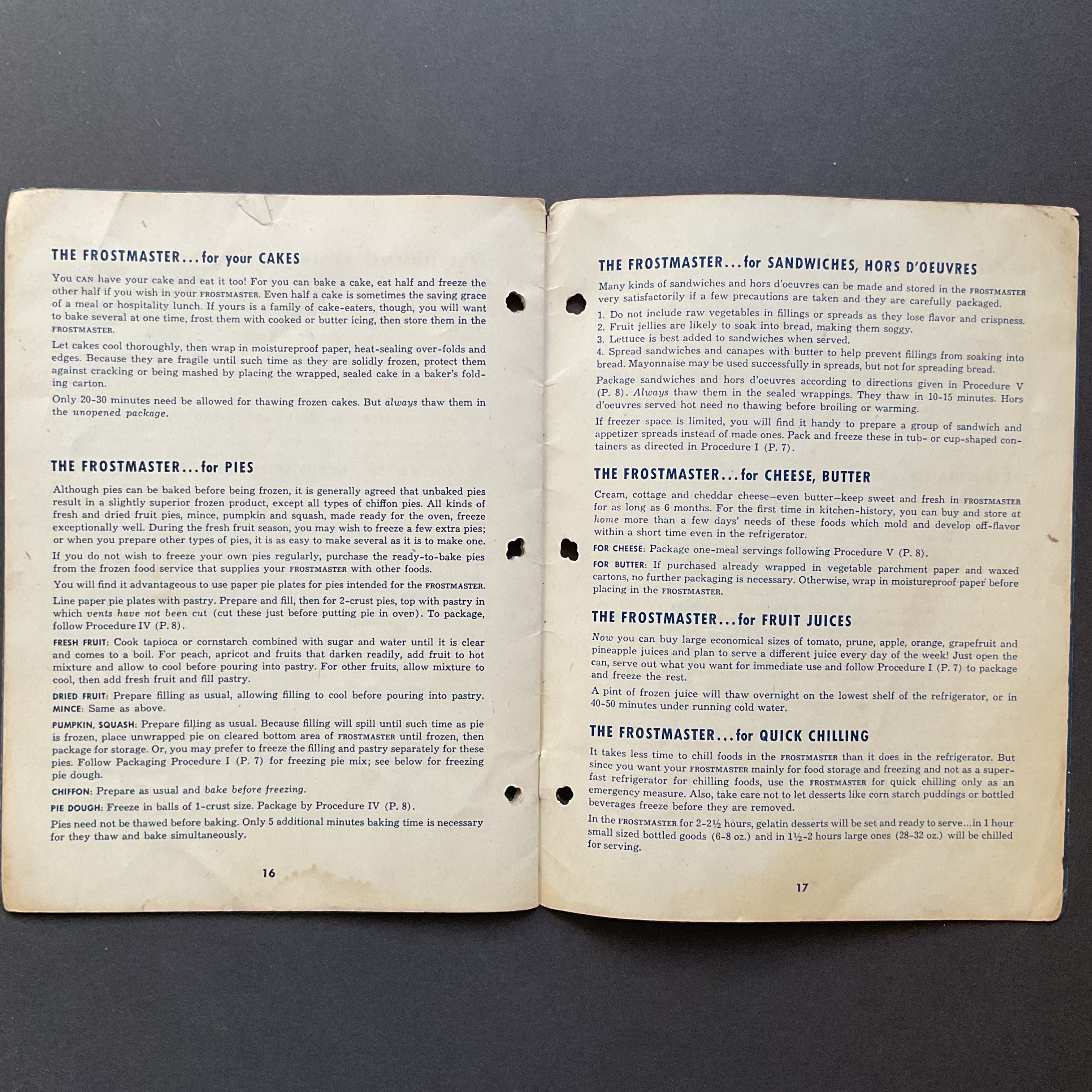 Vintage Crosley Frostmaster Deep Freeze 1947 Instruction Book - Avid Vintage