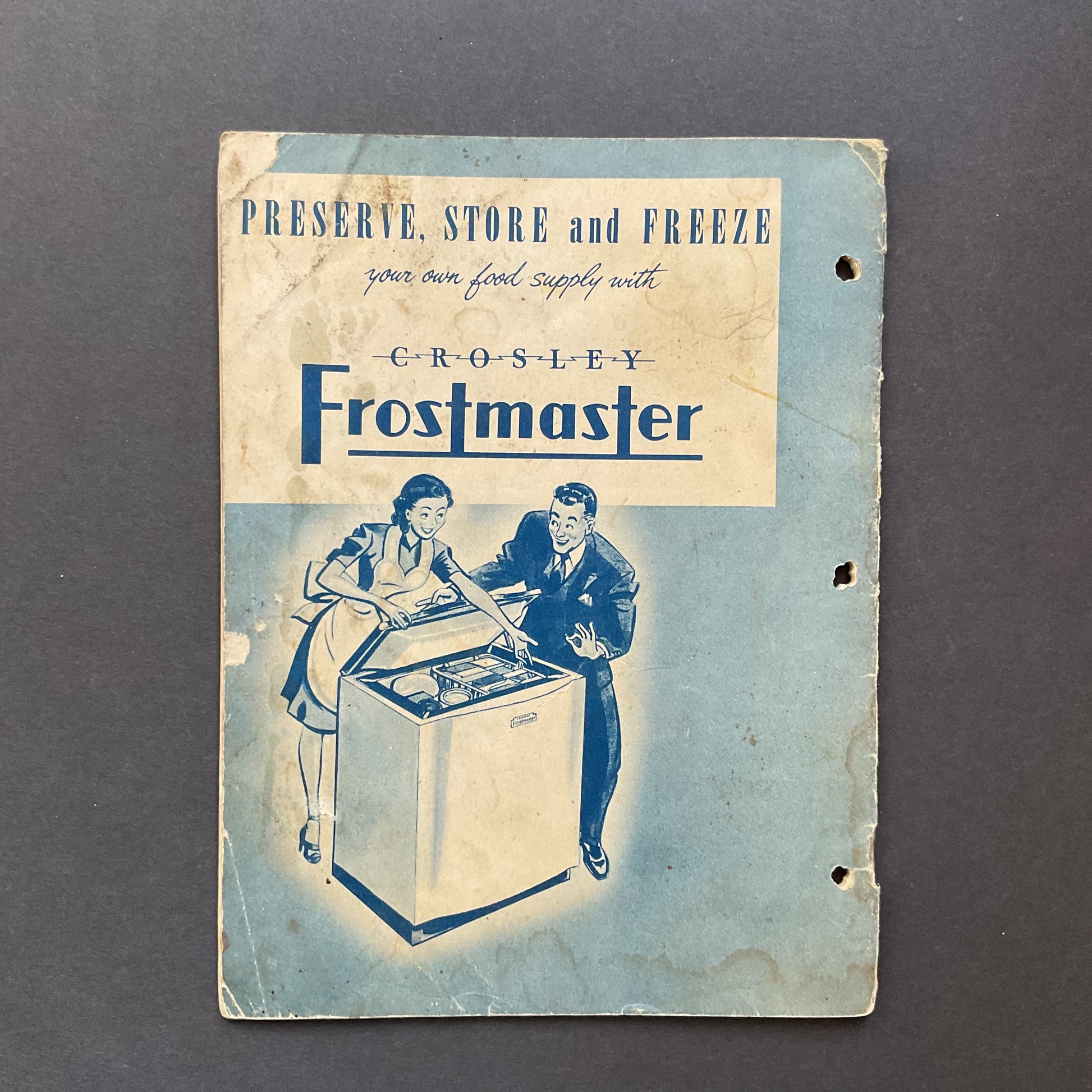 Vintage Crosley Frostmaster Deep Freeze 1947 Instruction Book - Avid Vintage