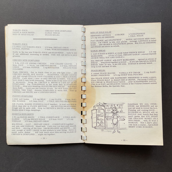 Vintage Recipe Book 1969 Calico Kate’s Cookbook Glen Haven Colorado