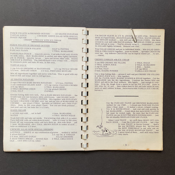 Vintage Recipe Book 1969 Calico Kate’s Cookbook Glen Haven Colorado