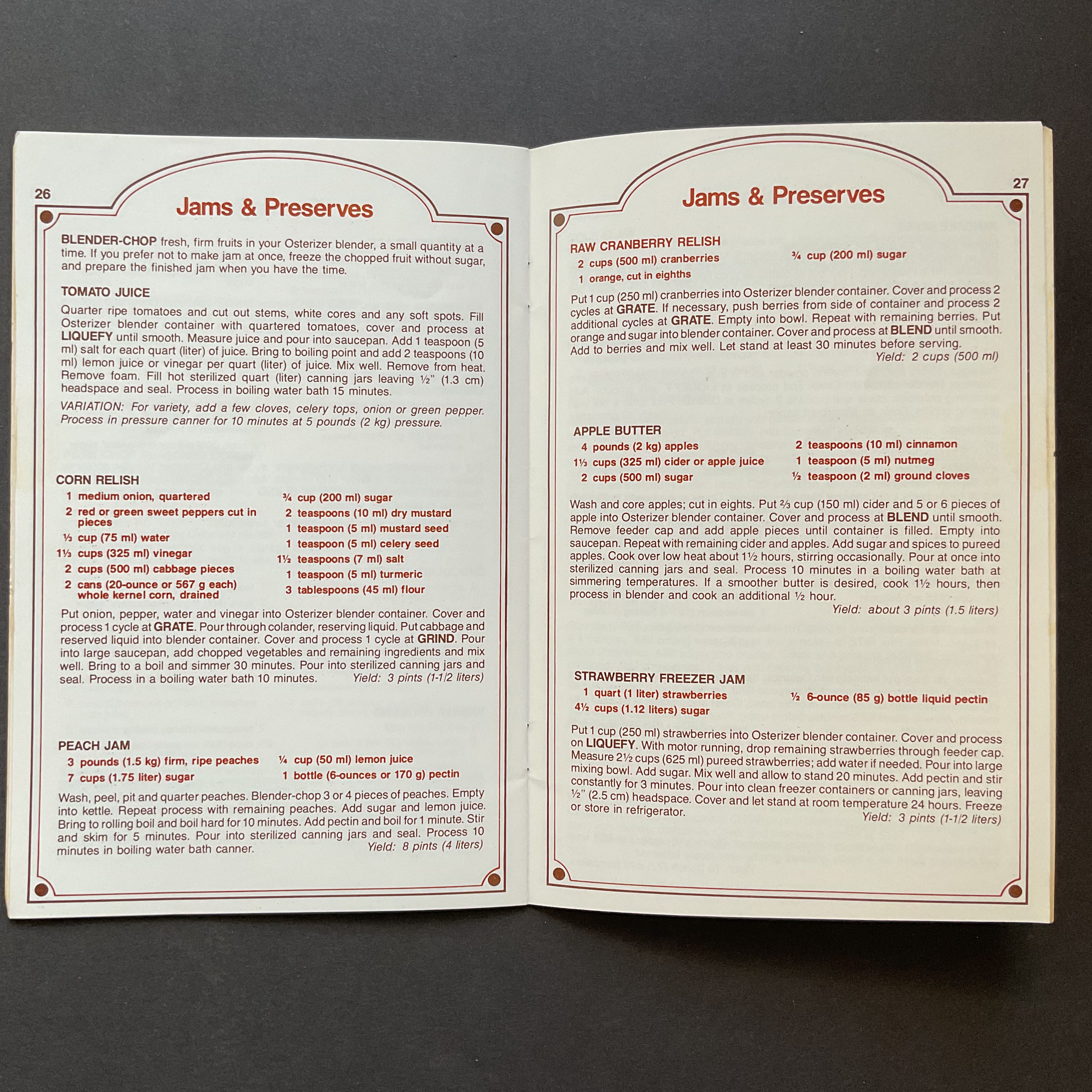 Vintage Recipe Book 1980 Osterizer Blender Creative Cookery Cookbook