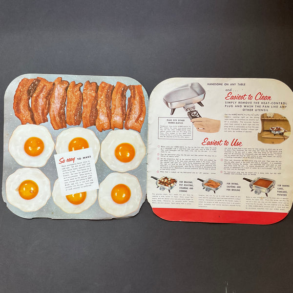 Vintage 1960s Mirro Matic Electric Fry Pan Instructions and Recipe Booklet