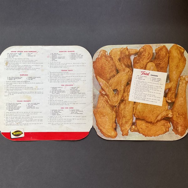 Vintage 1960s Mirro Matic Electric Fry Pan Instructions and Recipe Booklet