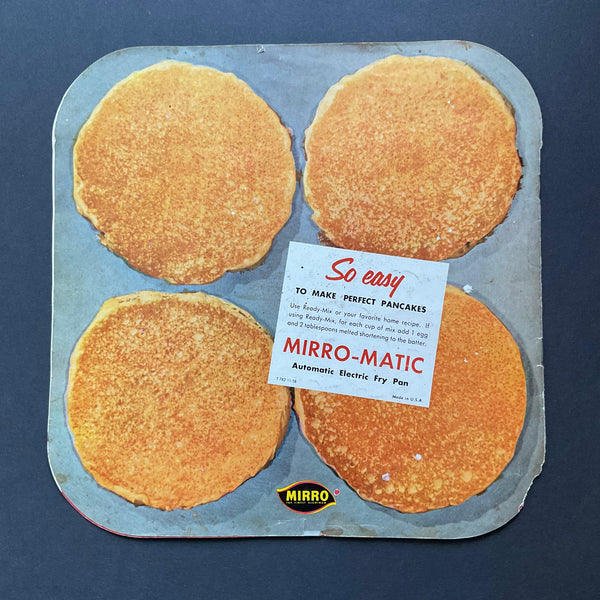 Vintage 1960s Mirro Matic Electric Fry Pan Instructions and Recipe Booklet