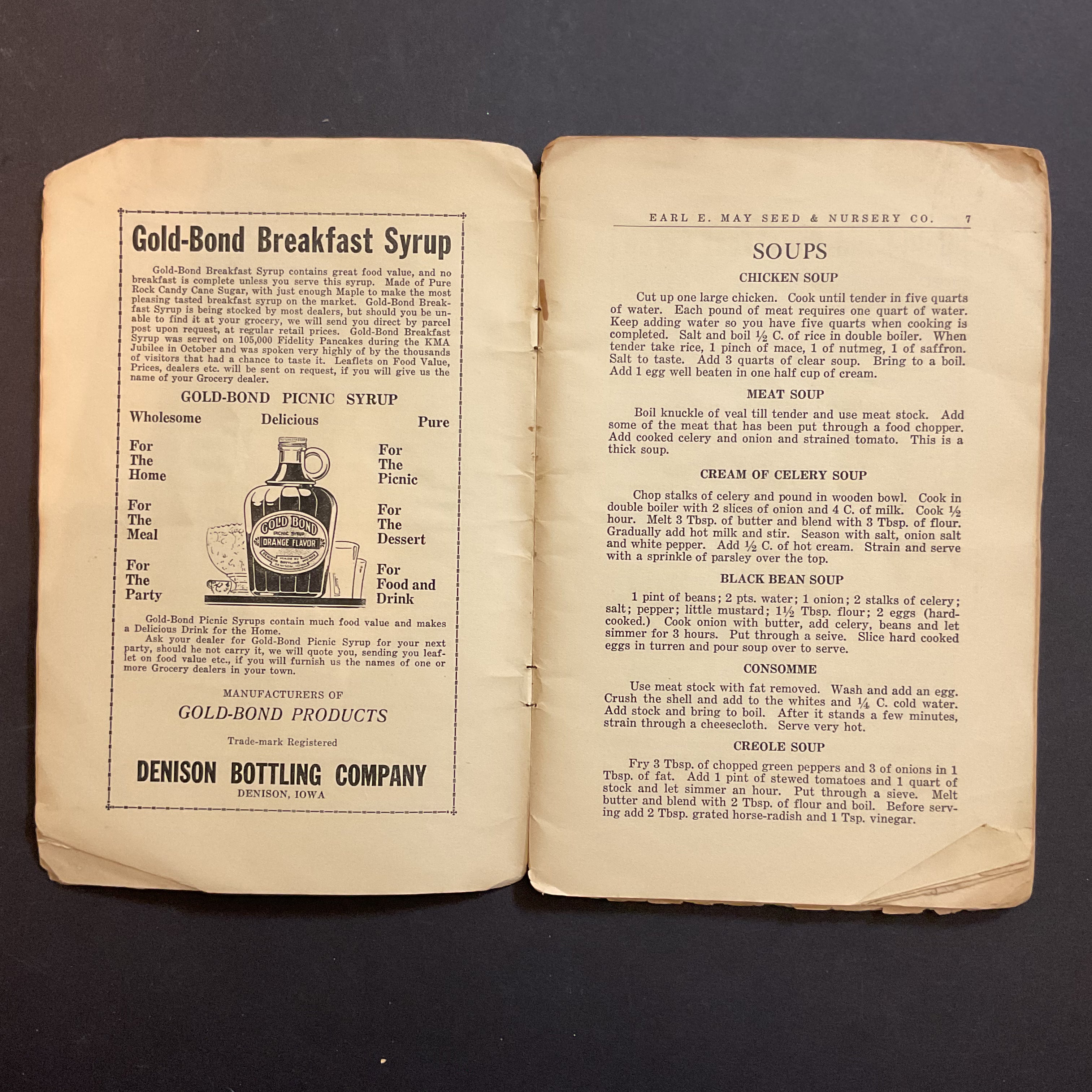 Vintage 1920s Cookbook KMA Radio Recipes Shenandoah Iowa