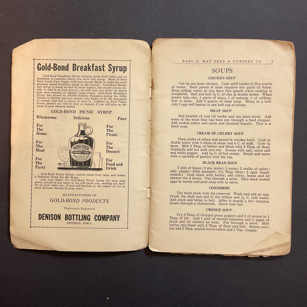 Vintage 1920s Cookbook KMA Radio Recipes Shenandoah Iowa