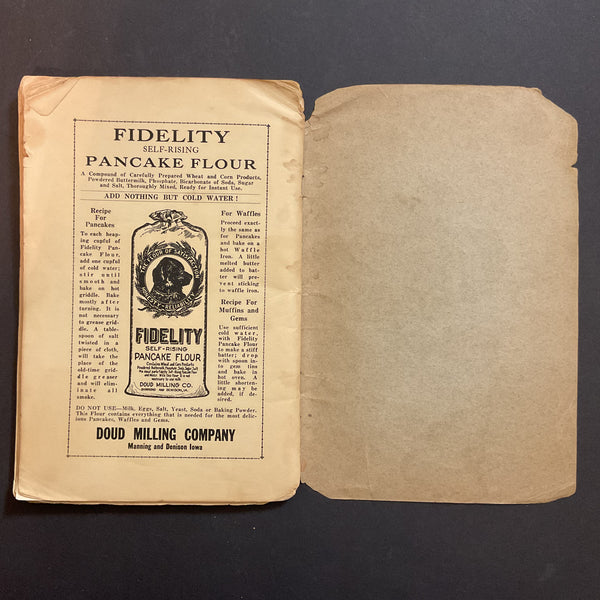 Vintage 1920s Cookbook KMA Radio Recipes Shenandoah Iowa