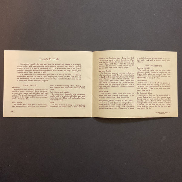 Vintage 1949 New Fashioned Old Fashioned Recipes Booklet