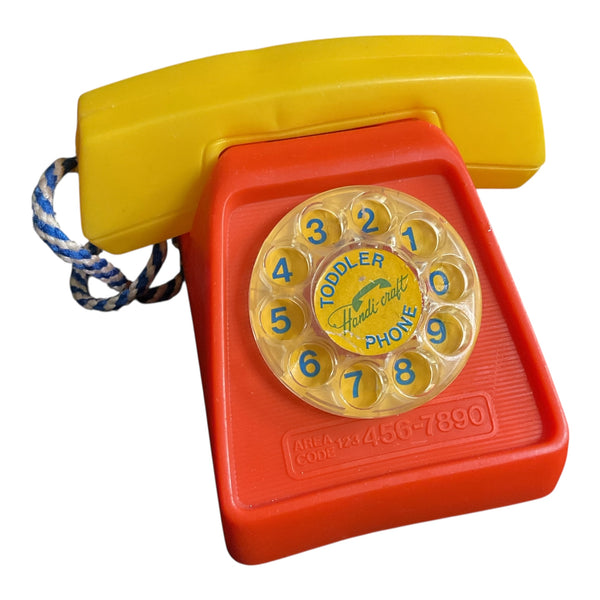 Vintage Handi Craft Toy Phone Dial Clicks