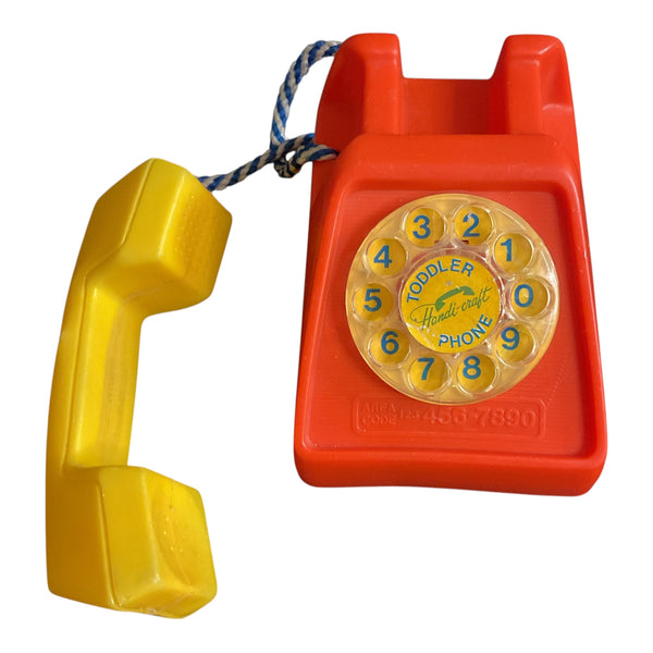 Vintage Handi Craft Toy Phone Dial Clicks