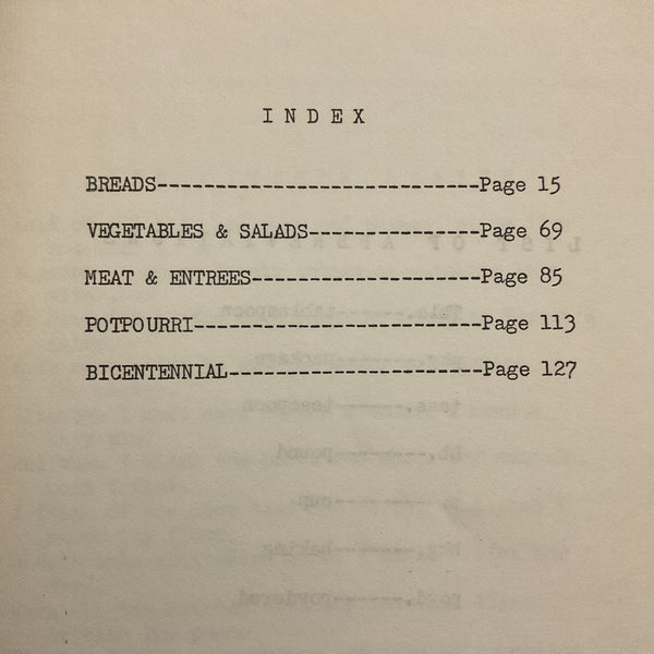 KNCK Bicentennial Cookbook Concordia Kansas Recipe Book