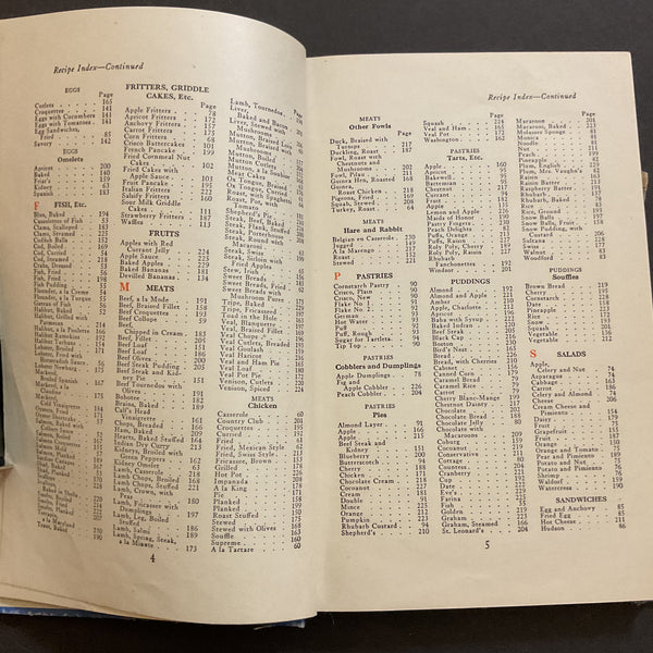 A Calendar of Dinners with 615 Recipes and The Story of Crisco 1920 Book