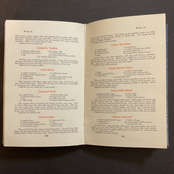 A Calendar of Dinners with 615 Recipes and The Story of Crisco 1920 Book