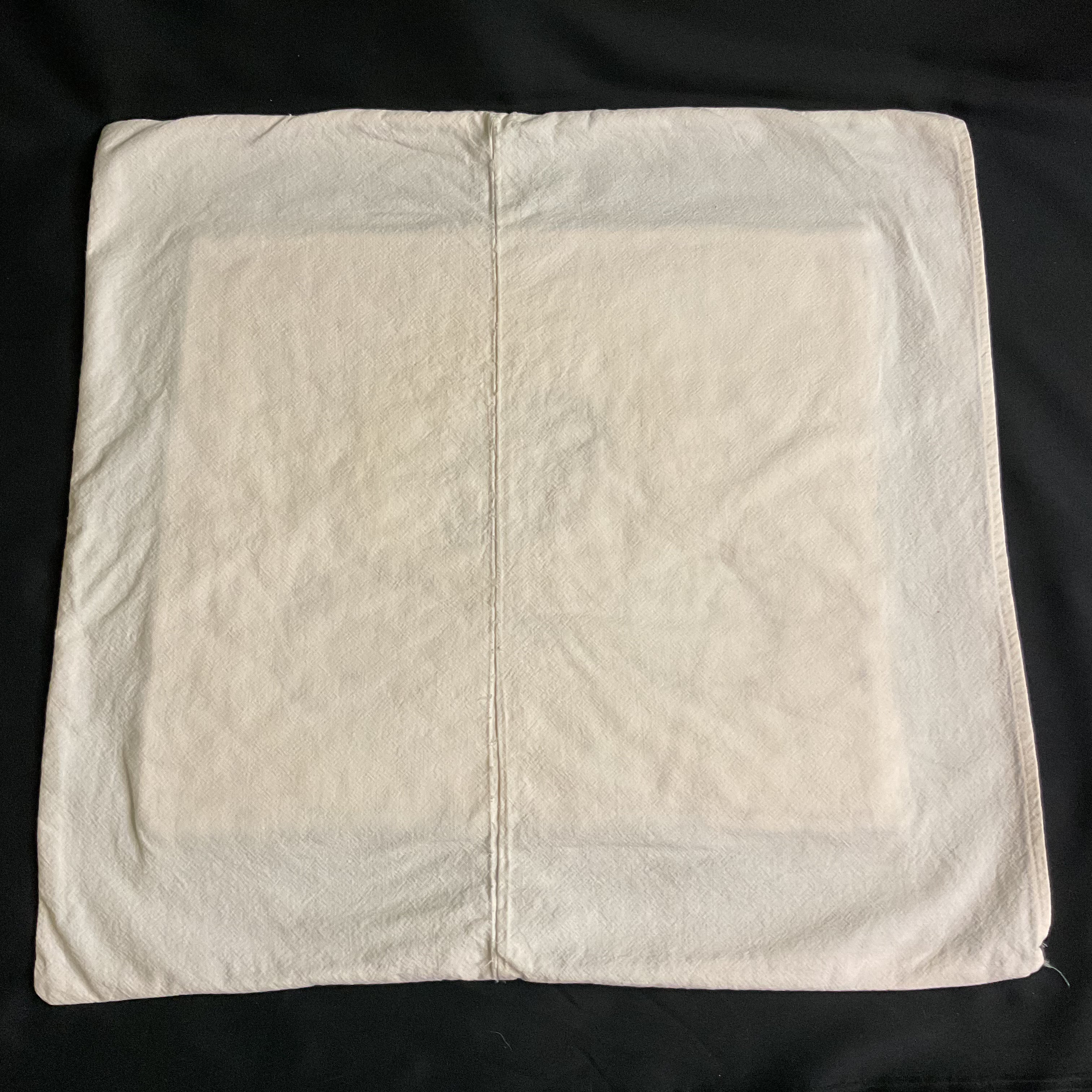 Vintage 1930s Hand Embroidered Pillow Cover Beautiful Lady 19x19 - Avid Vintage