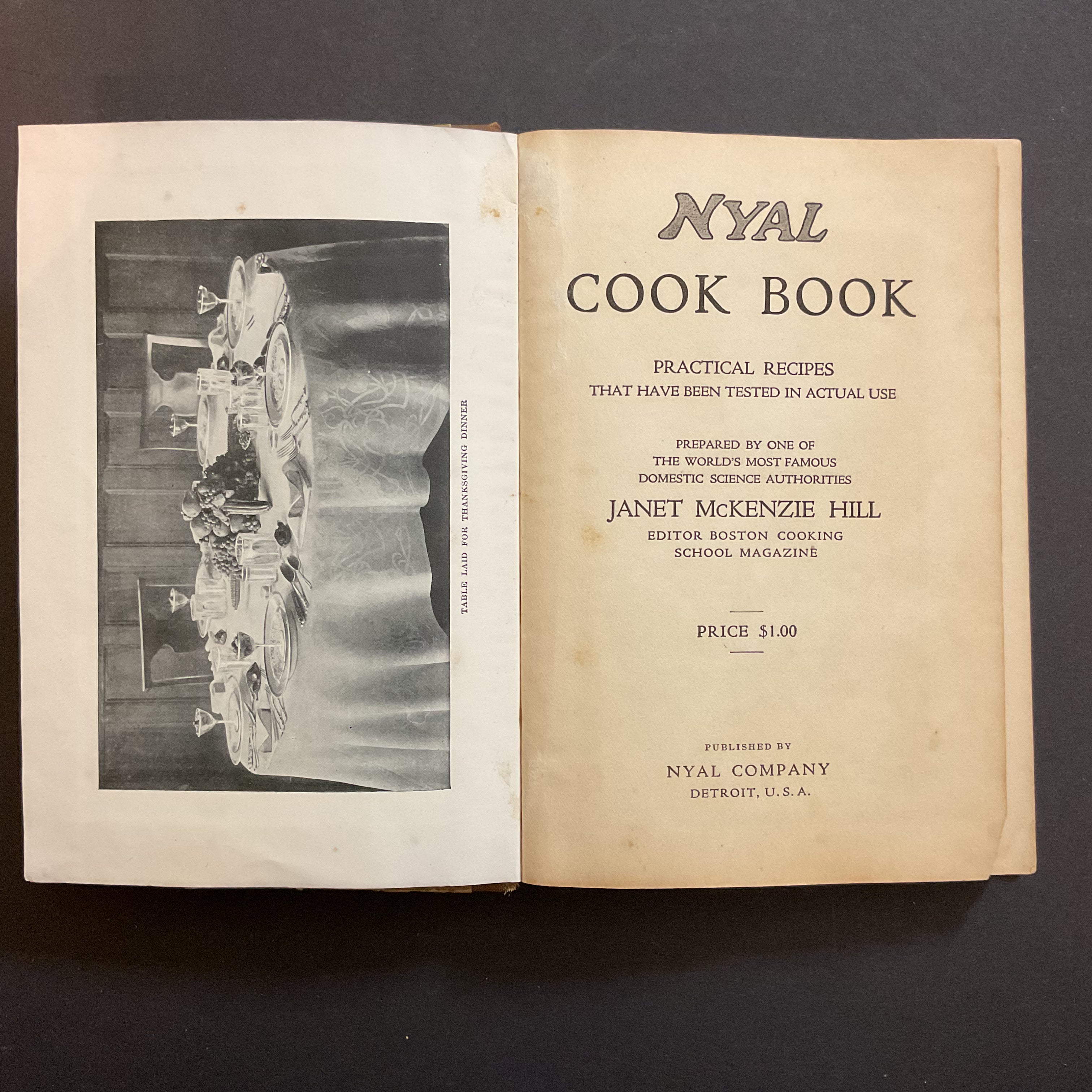 Vintage Nyal Cookbook 1916 Hardcover Recipe Book - Avid Vintage